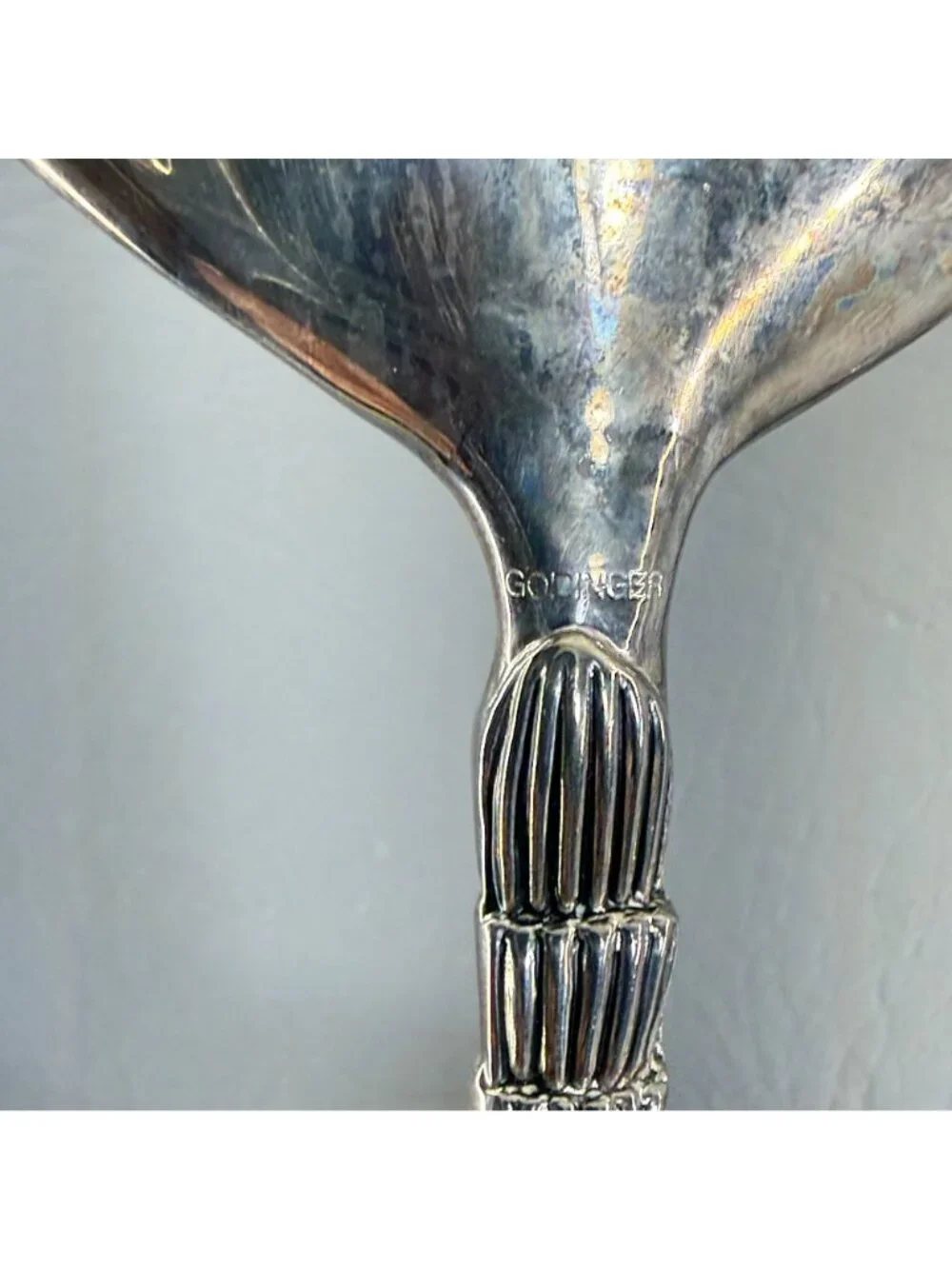 Vintage Godinger Silver Seahorse Shell Salad Serving Set Fork Spoon 11